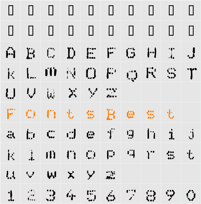 JI-Scored Character Map