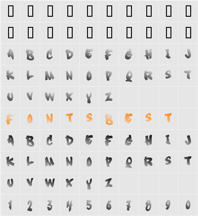 Soft Sugar [fade] Character Map