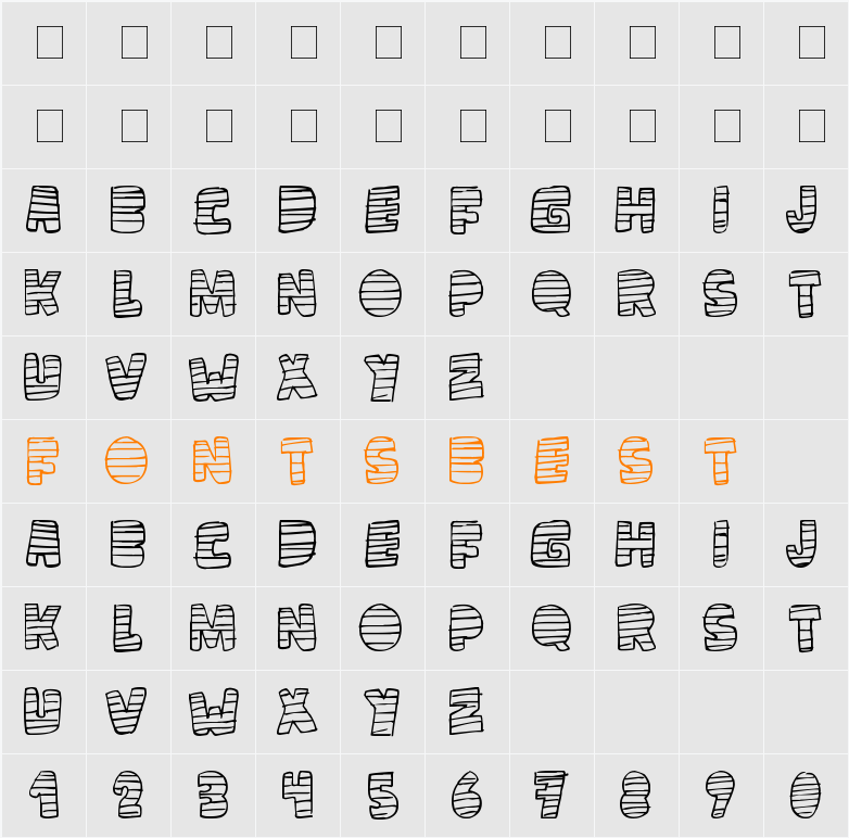 loco tv Character Map