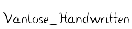 Vanlose_Handwritten