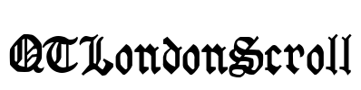 QTLondonScroll Font Image