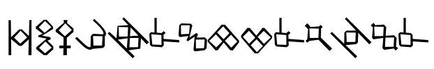 HSRunesAlethic Font Image