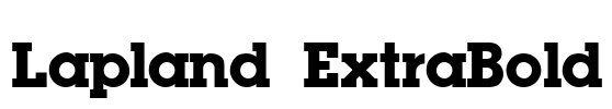 Lapland ExtraBold Font Image