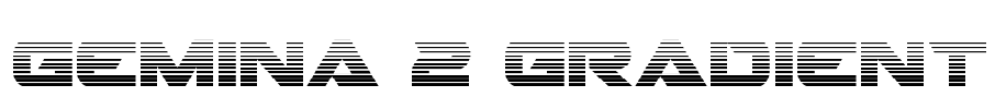 Gemina 2 Gradient Font Image