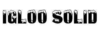 Igloo Solid Font Image