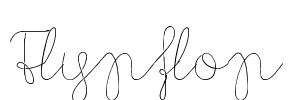 Flypflop Font Image