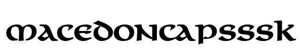 MacedonCapsSSK Font Image