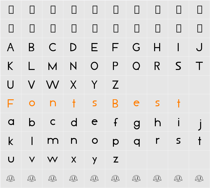 LJ Design Studios IS Character Map