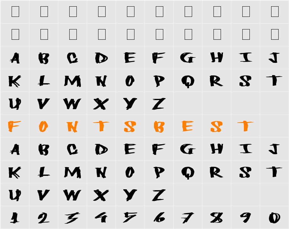 HeavyLoad Character Map