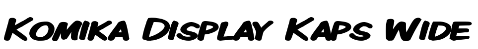 Komika Display Kaps Wide Font Image
