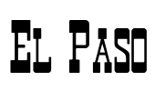 El Paso Font Image