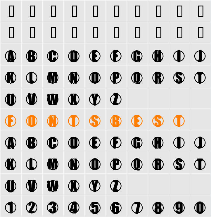 YChrome Character Map