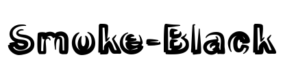 Smoke-Black Font Image