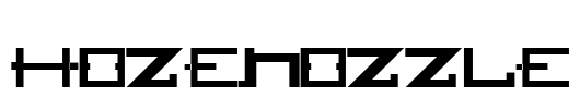 HOZENOZZLE Font Image