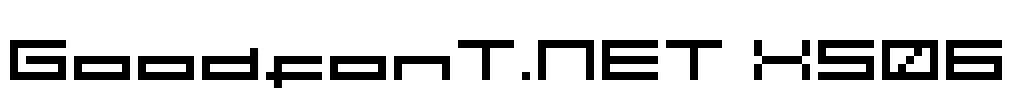 GoodfonT.NET XS06 Font Image