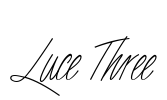 Luce Three Font Image