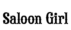 Saloon Girl Font Image