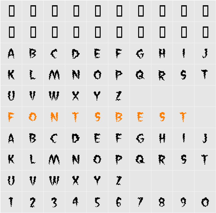 Vaporized BB Character Map