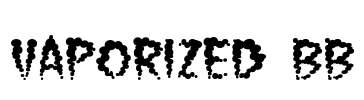 Vaporized BB Font Image