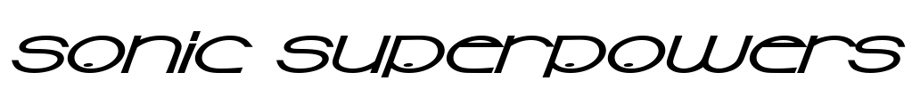 Sonic Superpowers Font Image