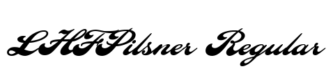 LHFPilsner Regular Font Image