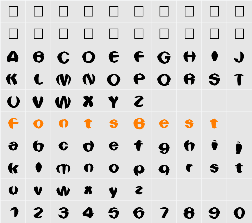 Bulge Character Map