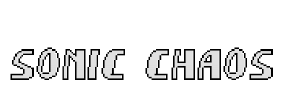 Sonic Chaos Font Image