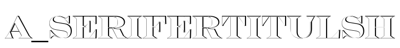 a_SeriferTitulSh Font Image