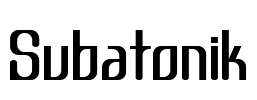 Subatonik Font Image