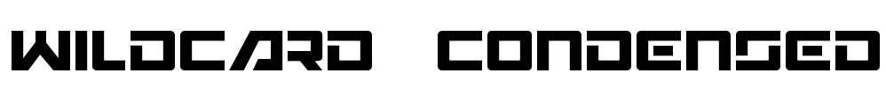 Wildcard  Condensed Font Image