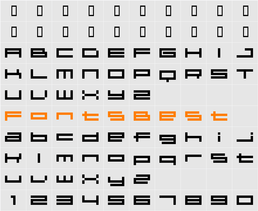 04b Character Map