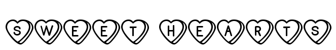 Sweet Hearts Font Image