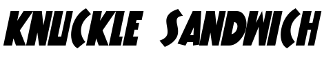 Knuckle Sandwich Font Image