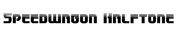Speedwagon Halftone Font Image