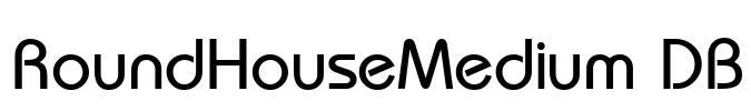 RoundHouseMedium DB Font Image