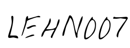 LEHN007 Font Image