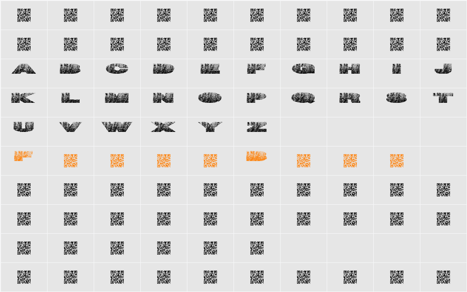 TigerNuts Character Map