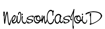 NevisonCasJoiD Font Image