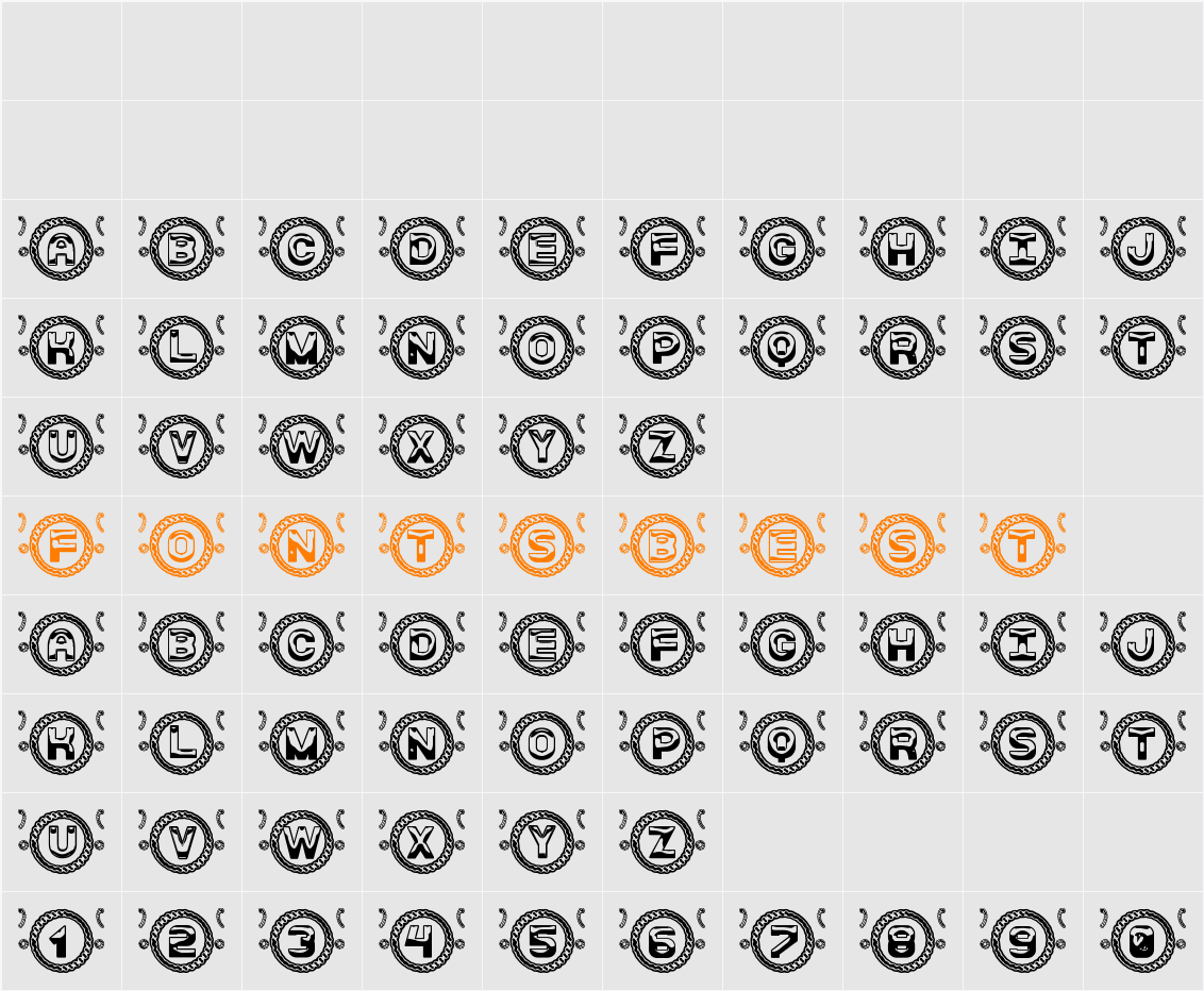 Comely St Character Map