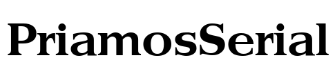 PriamosSerial Font Image