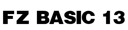 FZ BASIC 13 Font Image
