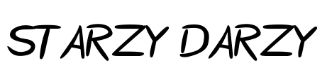 Starzy Darzy Font Image