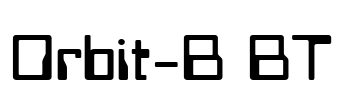 Orbit-B BT Font Image