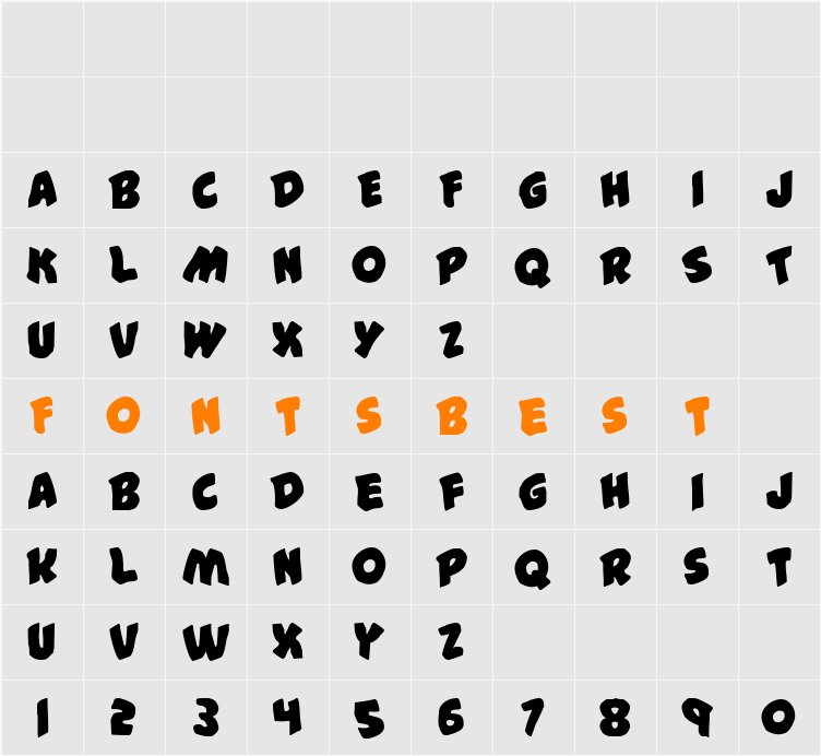 #44 Font Character Map