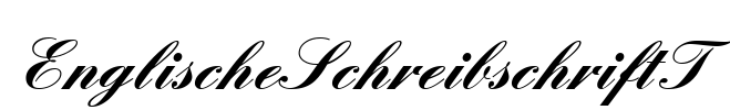 EnglischeSchreibschriftT Font Image