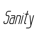 Sanity Font Image
