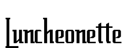 Luncheonette Font Image