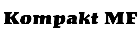 Kompakt MF Font Image