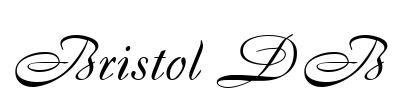 Bristol DB Font Image