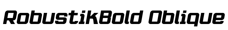 RobustikBold Oblique Font Image